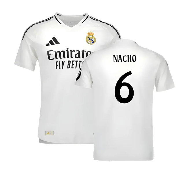 2024-2025 Real Madrid Authentic Home Shirt (Nacho 6)-SoccerKits Hub | Buy Soccer Jerseys Online